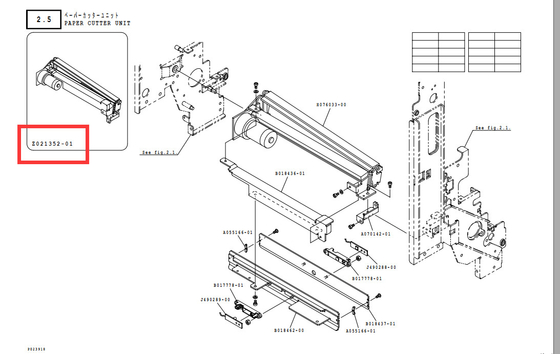 Taglierina Z021252 del pezzo di ricambio di Noritsu QSS32 Minilab fornitore