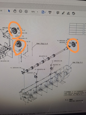 Parti migliori per l'ingranaggio di Noritsu QSS29 Minilab A053917-01 + B014584-01 + A093909 fornitore