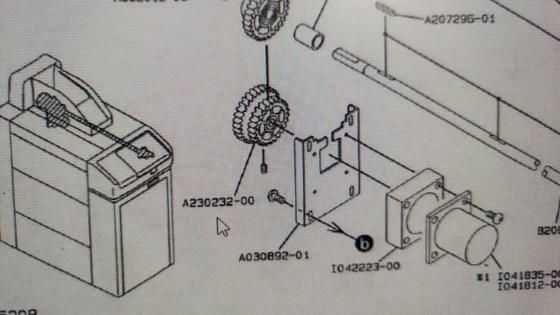 L'unità di elaborazione del film di Noritsu 60 hertz INNESTA il centro doppio V30 Minilab del metallo di Gear del driver A230232 fornitore