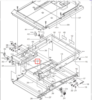 Fuji Frontier Minilab Seccher Belt 323D1060982D 323D1134540B, Suit Frontier 550 570 LP5500 LP5700 Photo Printer Section Dryer Conveyor Belt fornitore