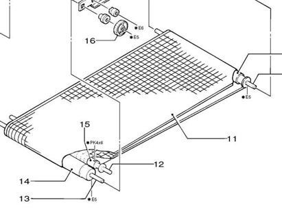 Cinghia più asciutta del pezzo di ricambio di frontiera 330 340 Minilab di 323D966312A 323D966312 323D966312B Fuji fornitore