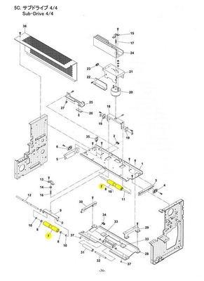 281021004A 2810 rullo del pezzo di ricambio di 21004 281021004 2810 21004A Konica Minilab fornitore