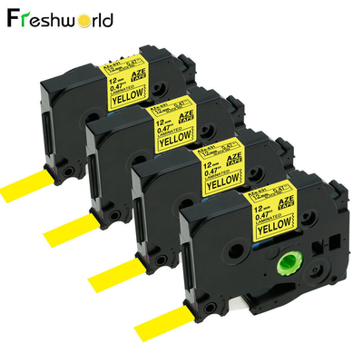 4PK TZe-631 TZ631 compatibile con il fratello P Touch Label Tape 12mm PT-H100 giallo fornitore